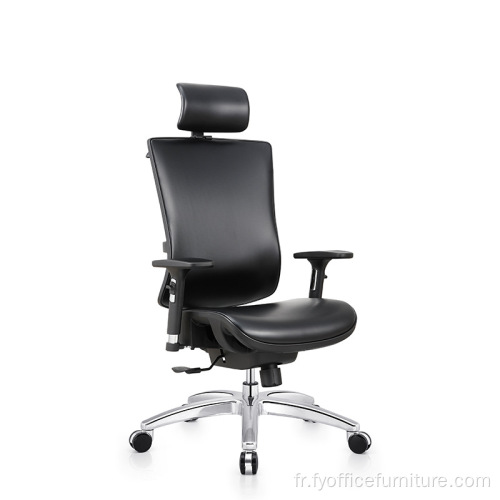Chaise de bureau en cuir de direction ergonomique de haute qualité à prix de gros